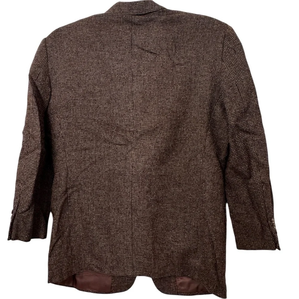 Neiman Marcus Ermenegildo‎ Zegna Dark Brown Tweed Blazer